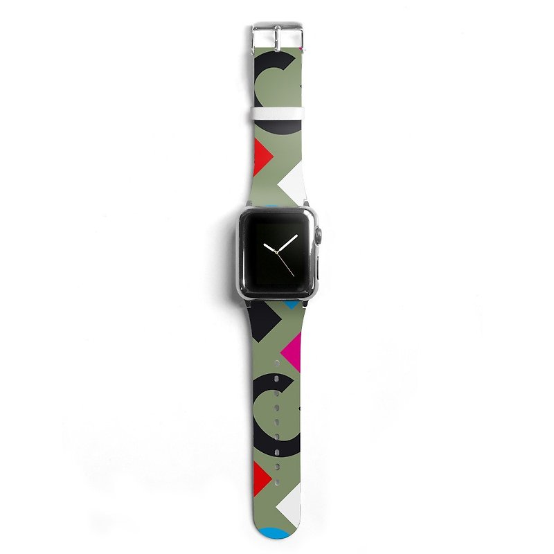 Apple watch band 真皮手表带不锈钢手表扣 38mm 42mm S021 - 女表 - 真皮 多色