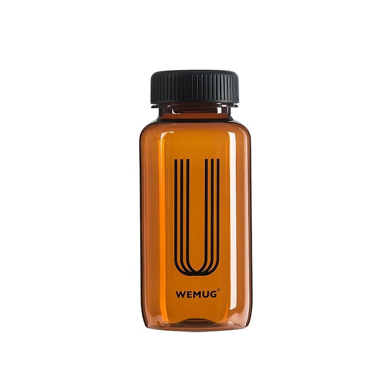 【日本畅销商品】WEMUG 设计 - 轻便旅行水瓶  (Ｕ 字样款式) - 水壶/水瓶 - 塑料 咖啡色