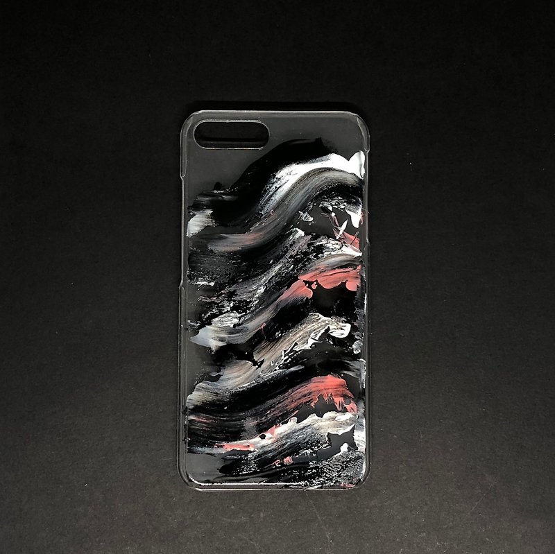 Acrylic 手绘抽象艺术手机壳 | iPhone 7/8+ | One More Shot - 手机壳/手机套 - 压克力 黑色