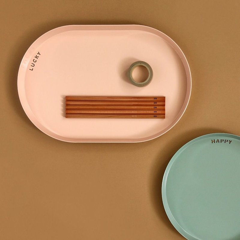 几何创意桌面收纳托盘-椭圆形-02甜蜜粉,E2D10607 - 收纳用品 - 其他材质 粉红色