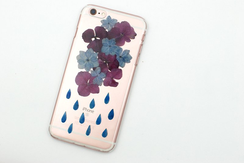 押花手机壳| 图案系列 | pressed flower phone case | pattern series - 手机壳/手机套 - 硅胶 紫色