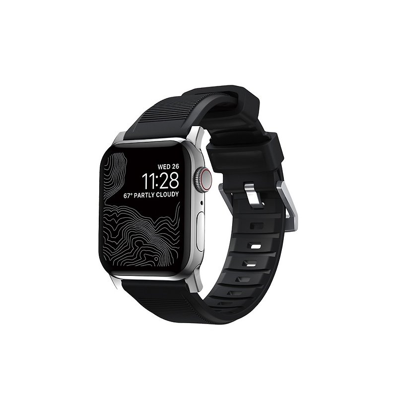 美国NOMAD Apple Watch专用高性能橡胶表带42/44mm银856500018652 - 其他 - 橡胶 银色