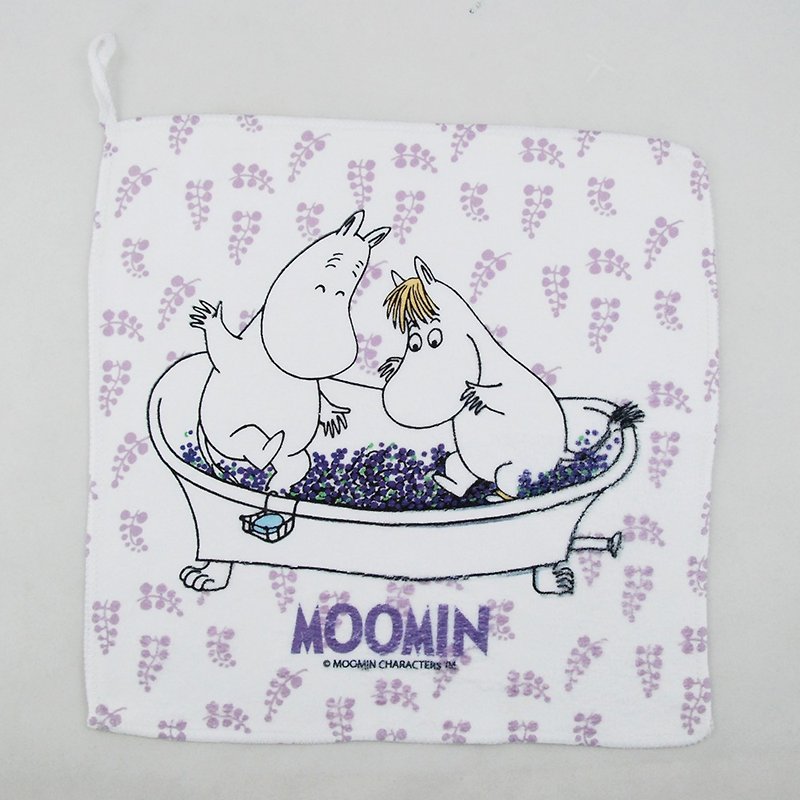 Moomin授权 - 擦手巾【果香浴缸】 - 毛巾浴巾 - 棉．麻 紫色
