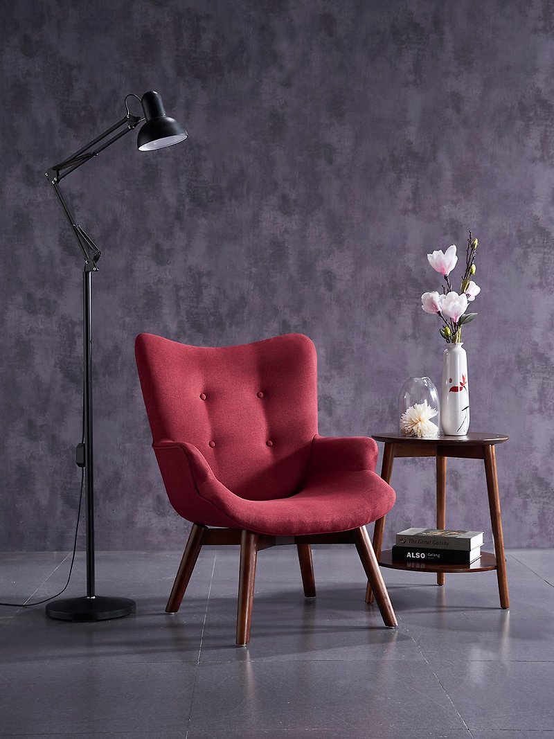 维斯格林 北欧现代设计休闲椅 小熊椅/双层圆边桌 - 椅子/沙发 - 木头 咖啡色