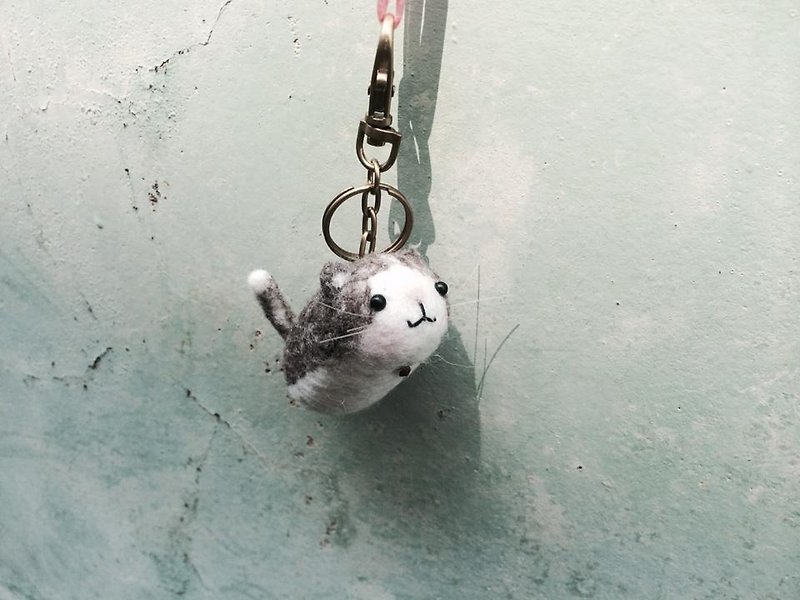 [羊乐多羊毛毡乐园] 寿司猫 灰白猫 订制区 - 玩偶/公仔 - 羊毛 