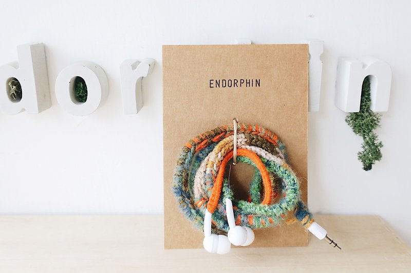 【endorphin】耳机穿毛衣．从此不打结 - 耳机 - 羊毛 绿色
