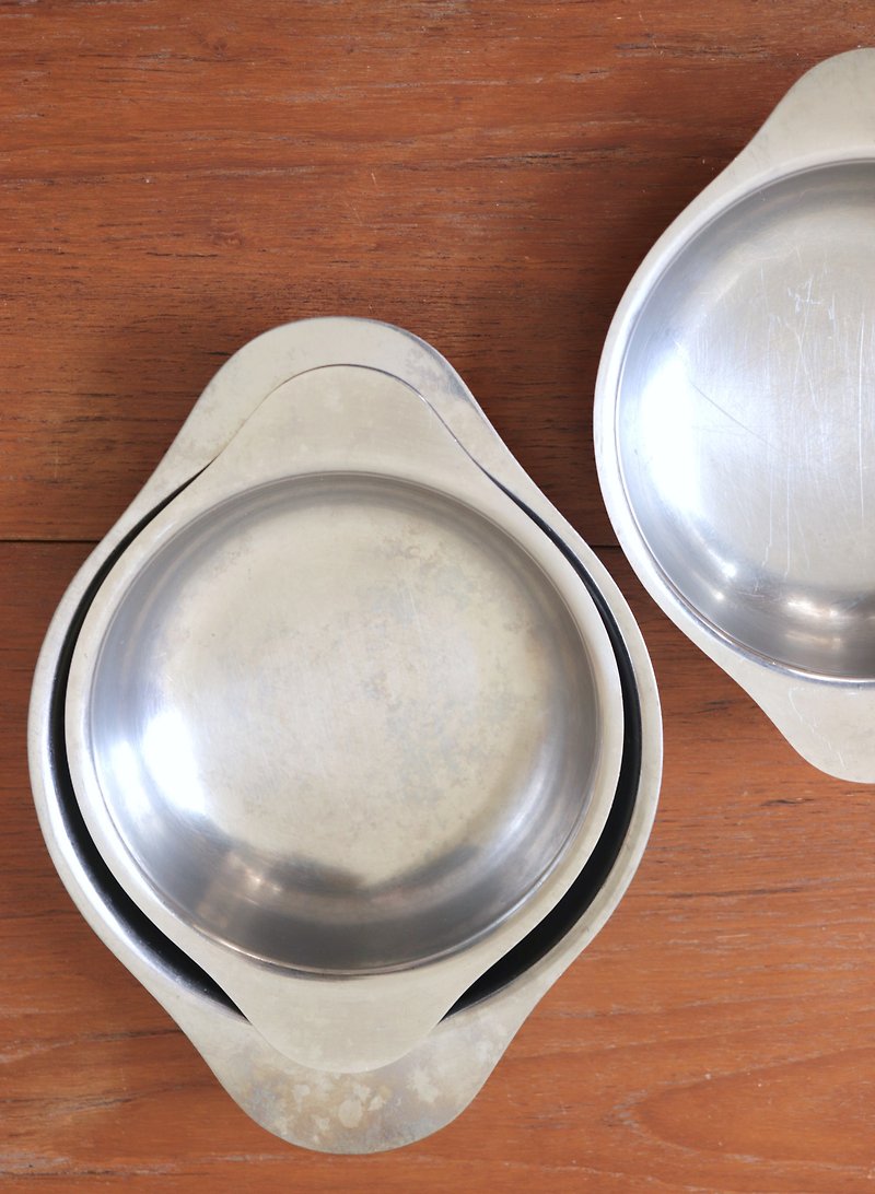 北欧高品质不锈钢料理/食用水滴碗三件组 - 厨房用具 - 不锈钢 银色
