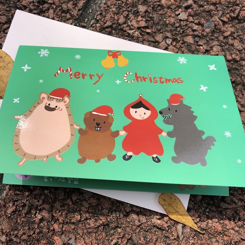 卡片－圣诞好快乐 圣诞卡 - 卡片/明信片 - 纸 绿色