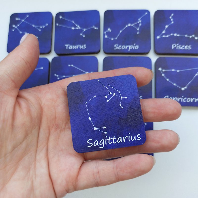 Constellations cards, matching game, kids education space - 玩具/玩偶 - 木头 多色