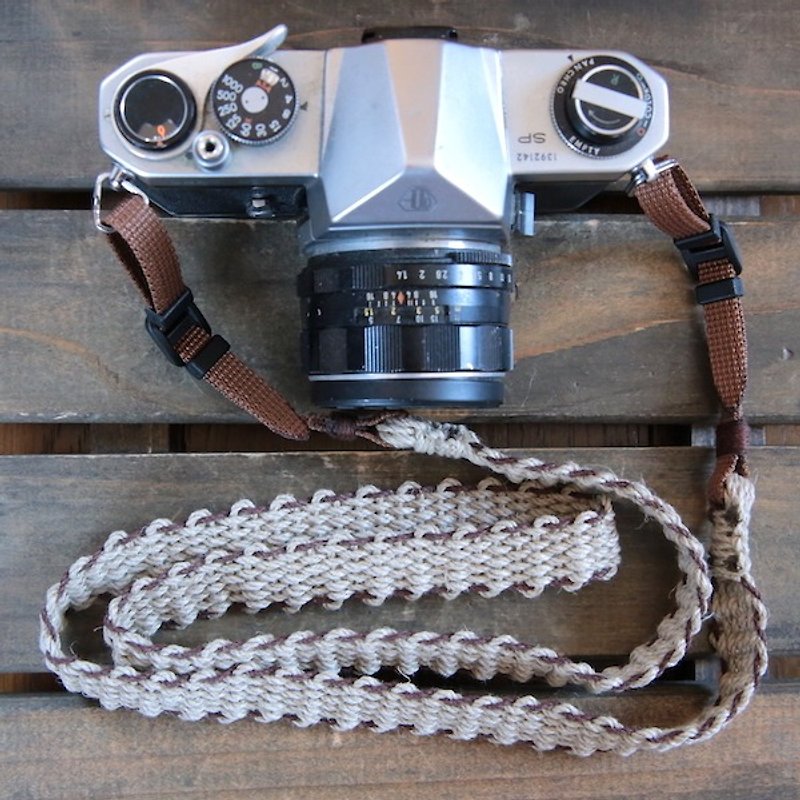 麻紐ヘンプカメラストラップBRW/2重リング - 相机背带/脚架 - 棉．麻 咖啡色