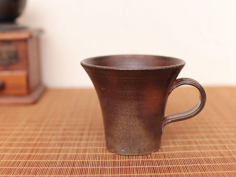 備前 コーヒーカップ(中)　c1-069 - 咖啡杯/马克杯 - 陶 咖啡色