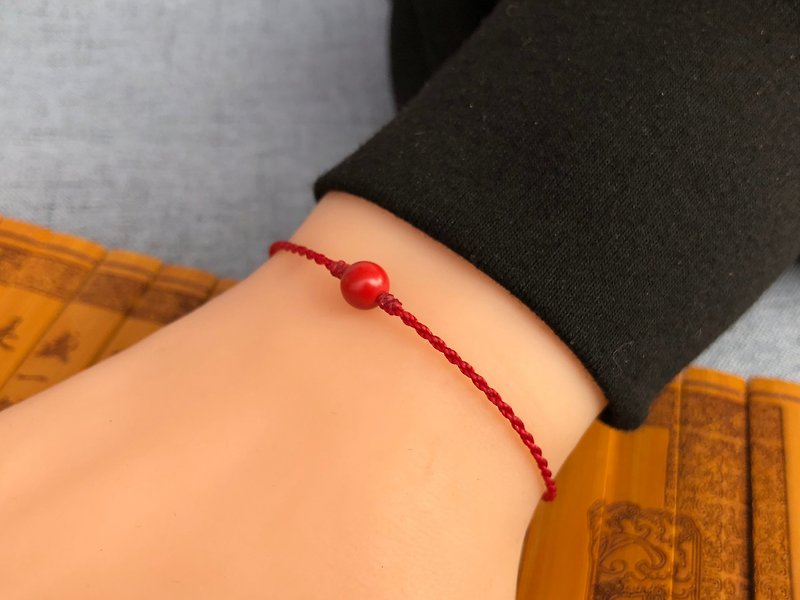 太岁年(本命年)朱砂手绳 - 定制订单 - 手链/手环 - 宝石 红色