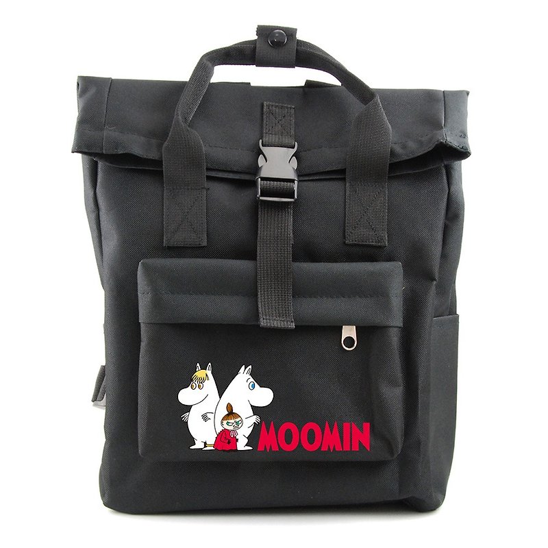 Moomin噜噜米授权-开扣后背包(黑) - 后背包/双肩包 - 聚酯纤维 黑色