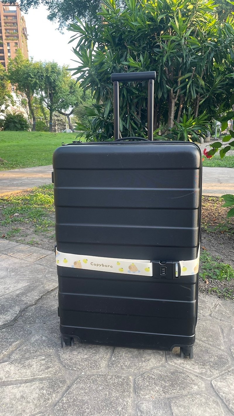 灰尘密码锁行李束带 - | 温泉水豚 | 行李束带 行李绑带 行李带 - 行李箱/行李箱保护套 - 棉．麻 橘色