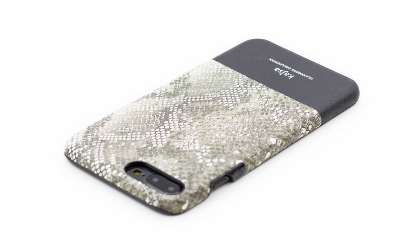  蛇纹系列单盖手机保护壳 白 - 手机壳/手机套 - 真皮 白色