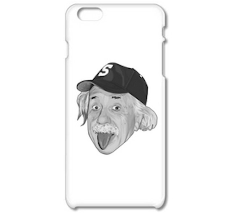 アルベルト・アインシュタイン・アウトドア モノクロ（iPhone6ケース）（iPhone5ケース） - 手机壳/手机套 - 塑料 白色