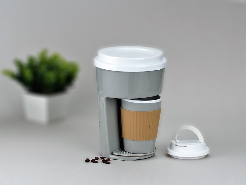 简约单杯自动滴滤式咖啡机-灰色 CM111-GREY - 其他 - 塑料 灰色