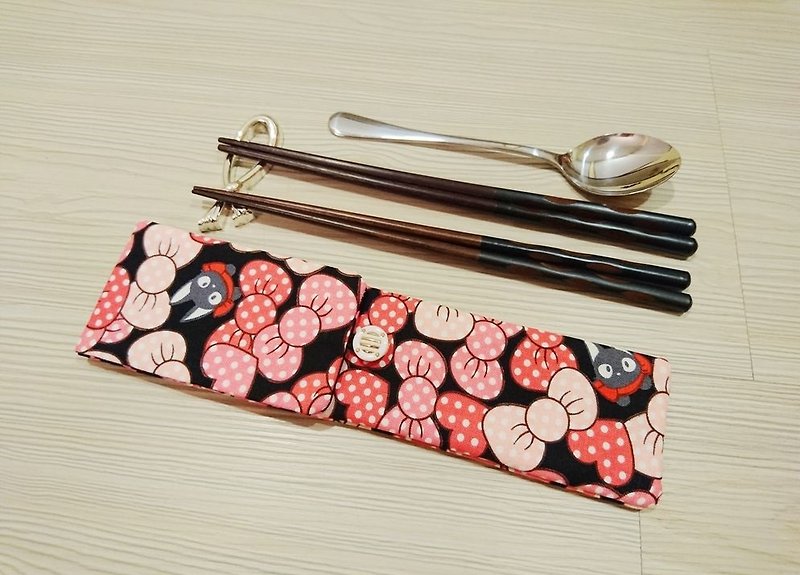 环保餐具收纳袋 筷子袋 组合筷专用(可放2双筷子.汤匙.叉子) A307 - 筷子/筷架 - 棉．麻 多色