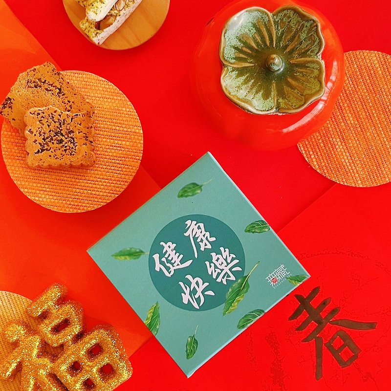 【无藏】端午公益礼盒 祝福茶食小方盒A2 健康快乐【绿】 - 零食/点心 - 新鲜食材 绿色
