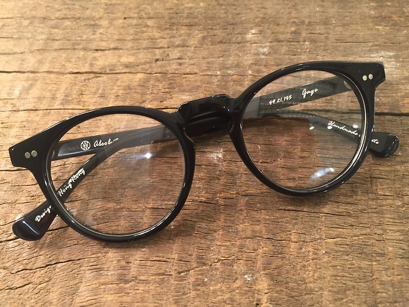 Absolute Vintage - Gage Street结志街 圆形幼框板材眼镜 - Black 黑色 - 眼镜/眼镜框 - 塑料 
