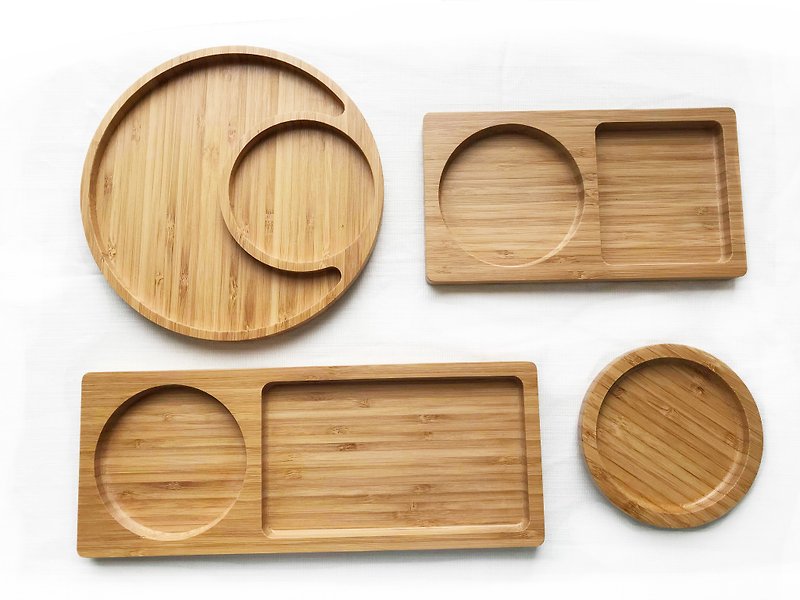 竹盘收纳系列 Bamboo Plate (4款) - 收纳用品 - 竹 咖啡色
