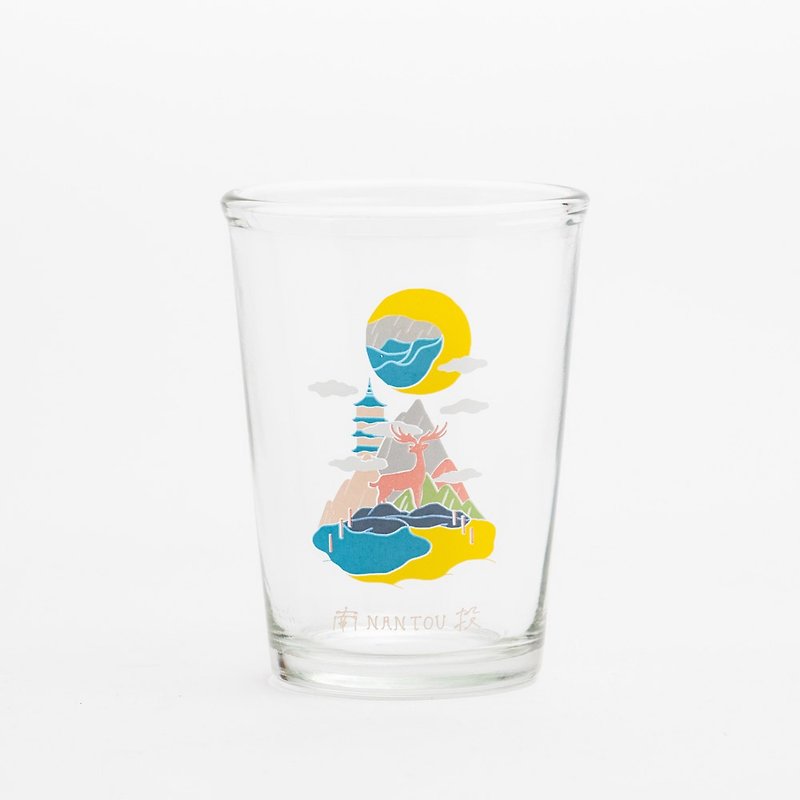 台湾城市纪念啤酒杯/玻璃杯(南投) 台湾纪念品/礼物 - 杯子 - 玻璃 多色