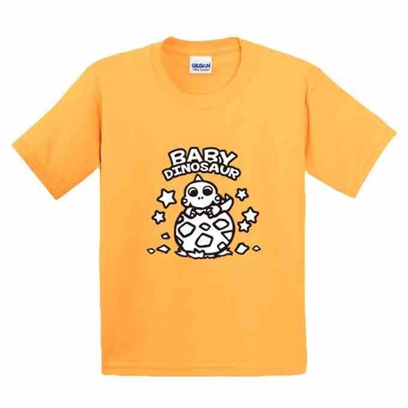 彩绘T恤 | 宝贝恐龙 | 美国棉T恤 | 童装 | 亲子装 | 礼物 |手绘 |黄色 - 其他 - 棉．麻 