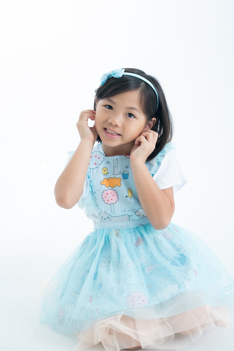 Cutie Bella造型围裙纱裙洋装Apron-Farm - 童装裙 - 棉．麻 