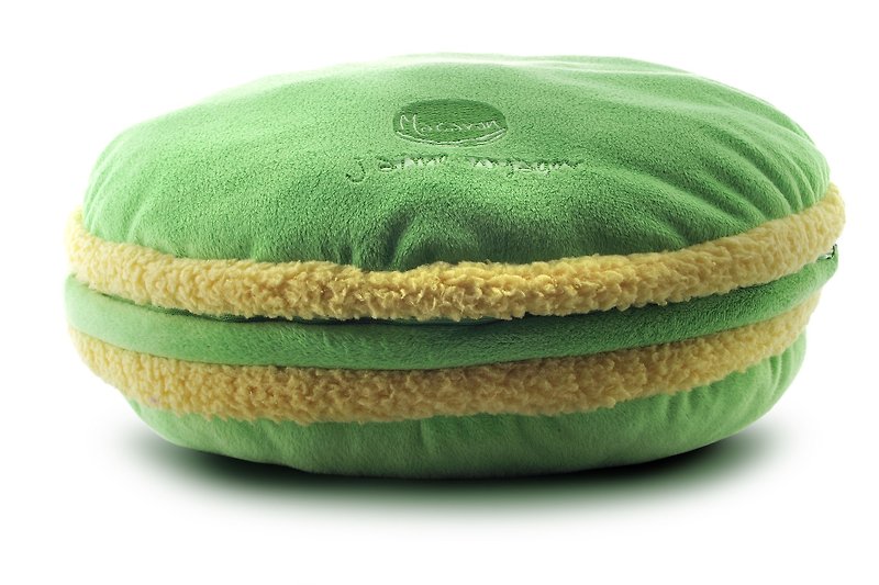 J'aime马卡龙旅行毛毯和腰枕(绿色) - 其他 - 棉．麻 