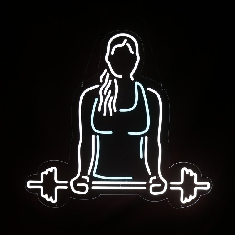 Fitness霓虹灯LED发光字 Neon Sign情人节礼物Gym装潢 - 灯具/灯饰 - 压克力 透明