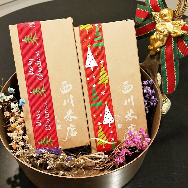 圣诞温馨限定-暖暖茶礼盒(黑豆/玄米)3盒组 - 五谷杂粮/米 - 新鲜食材 红色