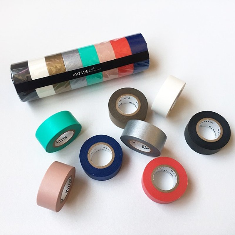 maste Masking Tape 和纸胶带8卷组【Color Mix (MST-MKT182-SET)】 - 纸胶带 - 纸 多色