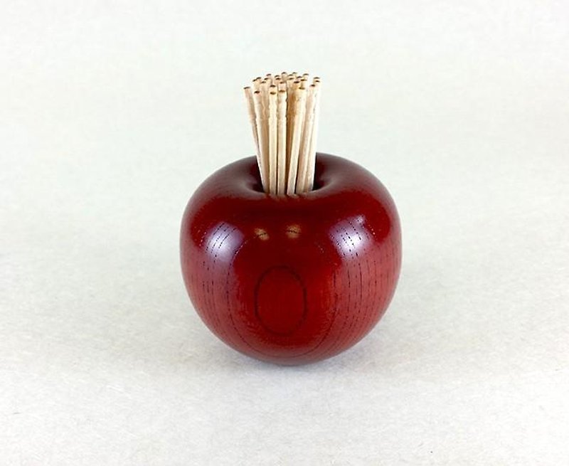 りんごっ子　小　赤 - 调味罐/酱料瓶 - 木头 红色