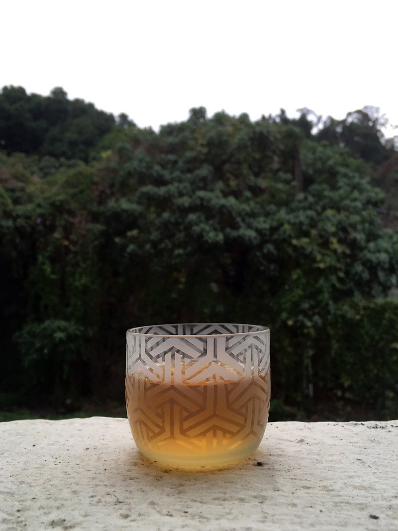 日本文样杯 组亀甲 くみきっこう Kumikikkou - 茶具/茶杯 - 玻璃 透明