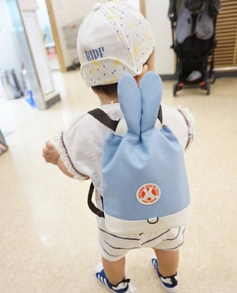 韩国Play Jello防走失包-小童版(天空蓝) - 束口袋双肩包 - 防水材质 蓝色