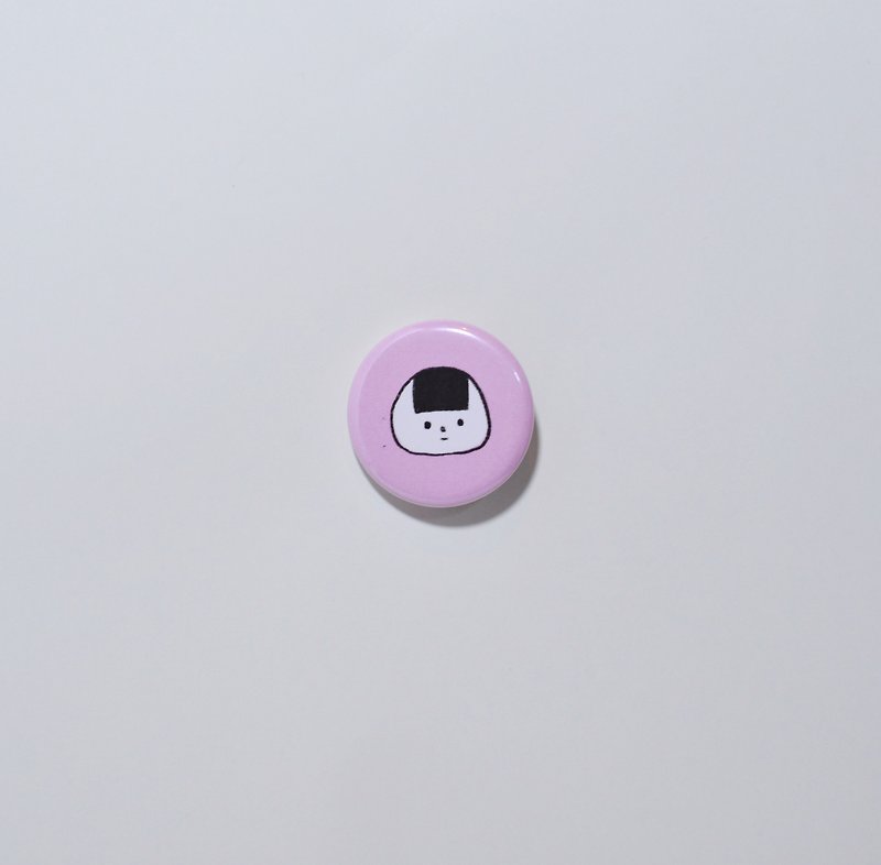 【新作】おにぎり 缶バッチ ピンクのおにぎり - 徽章/别针 - 塑料 粉红色