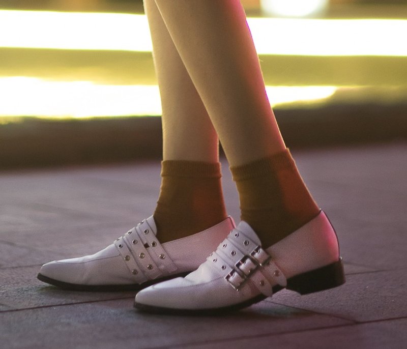 White Buckle high heels 3.0 - 高跟鞋 - 真皮 白色