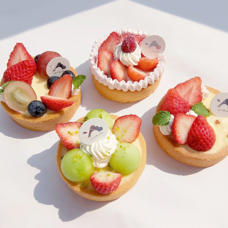 【LeFRUTA朗芙】100%草莓小塔礼盒 ／ 草莓季限定 ／ 3寸4入 - 蛋糕/甜点 - 新鲜食材 红色