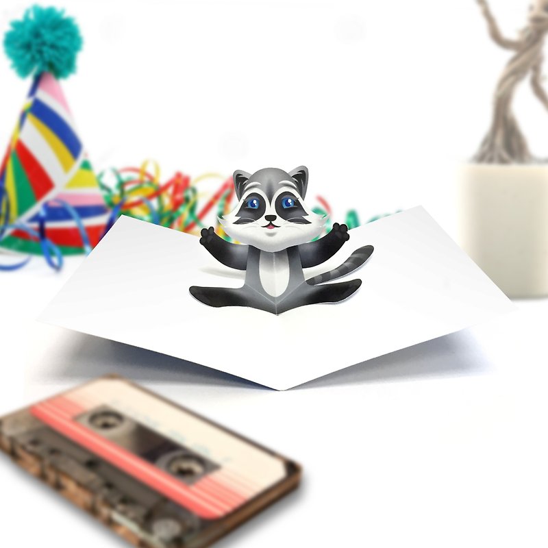 生日卡|生日立体卡|熊猫生日卡|生日卡|熊猫立体卡|熊猫 - 卡片/明信片 - 纸 