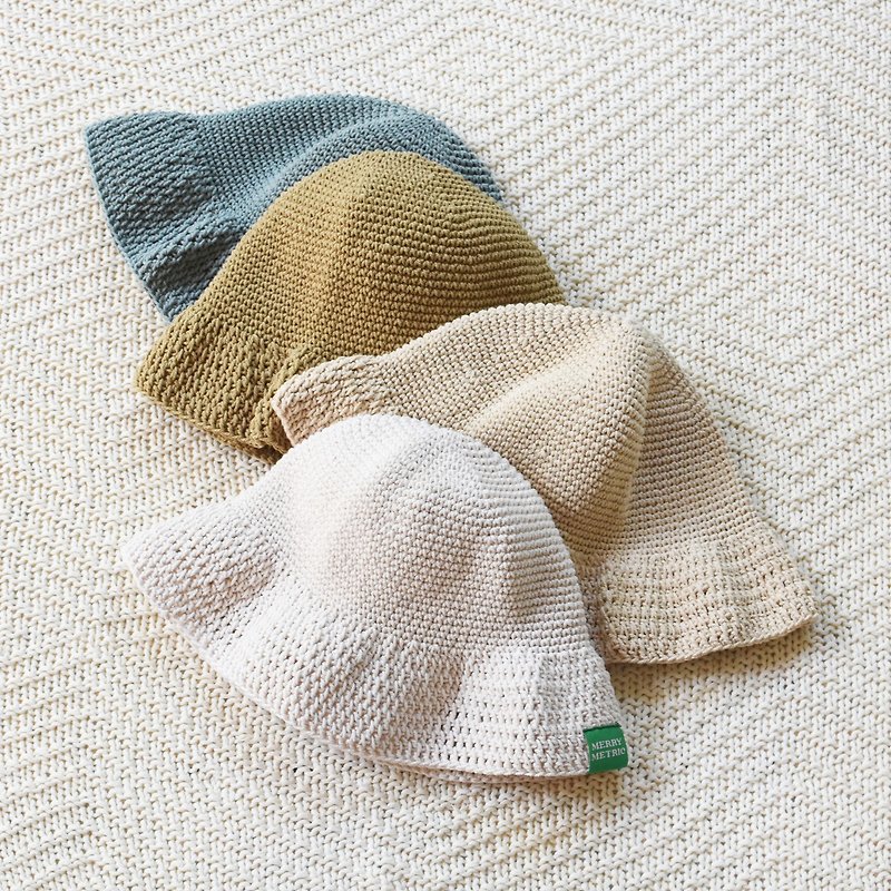 White ruffle crochet hat - 帽子 - 其他材质 白色