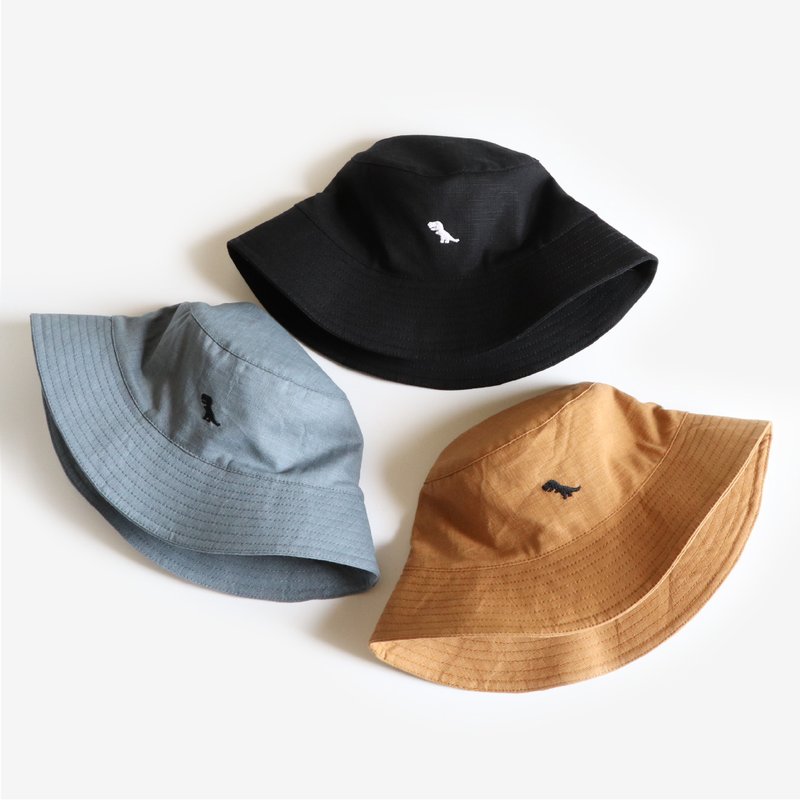 暴龙刺绣渔夫帽 fisherman hat - 帽子 - 棉．麻 多色