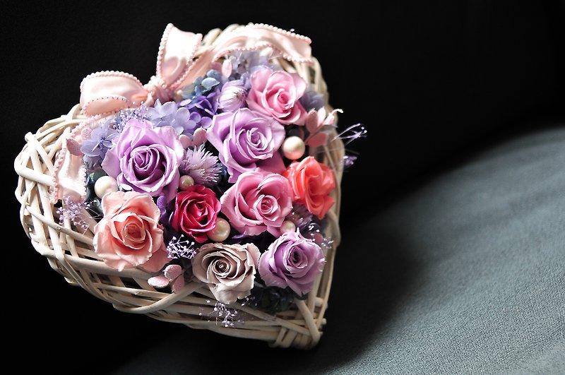 Rose Heart Flower Wreath│玫瑰之心 恒星花圈 - 植栽/盆栽 - 植物．花 粉红色
