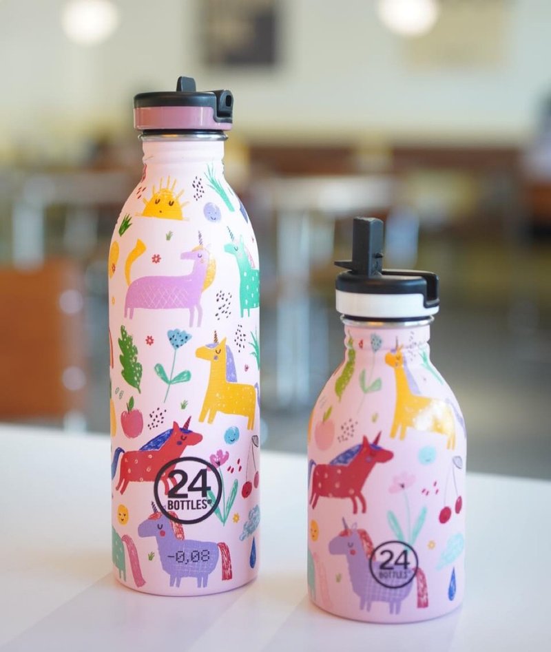 意大利24Bottles【URBAN超轻量羽毛系列】Magic Friends -不锈钢 - 水壶/水瓶 - 不锈钢 粉红色