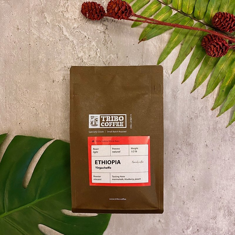 TRIBO COFFEE - 埃塞俄比亚 • 耶加雪菲 日晒 浅焙 (半磅咖啡豆) - 咖啡 - 其他材质 