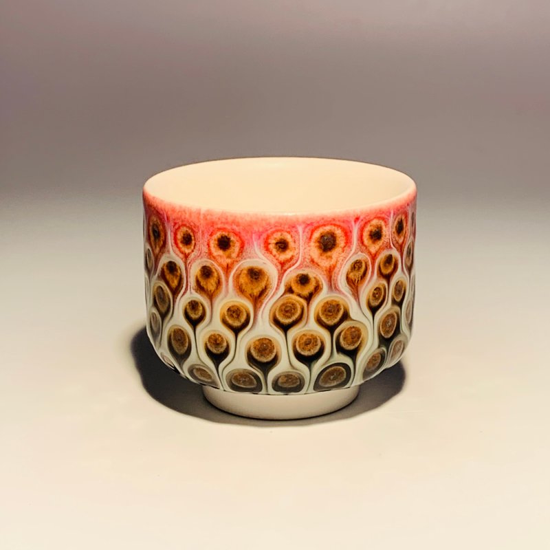 孔雀开屏 清酒杯 小茶杯 / 满杯60ml / 邱毓宁 / PH22 - 茶具/茶杯 - 瓷 多色