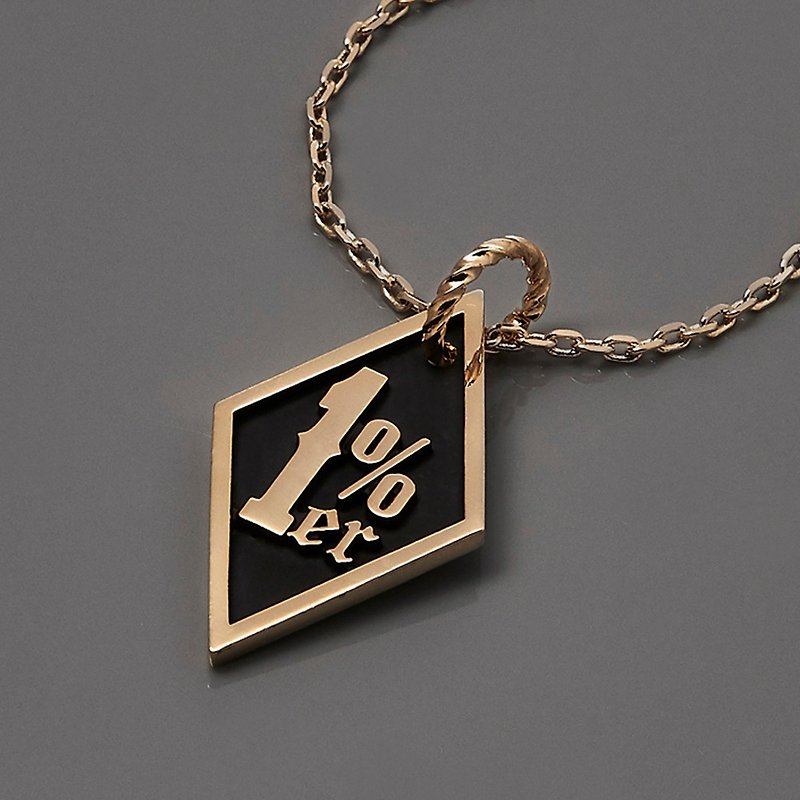 1% Rider Necklace - 项链 - 其他金属 金色