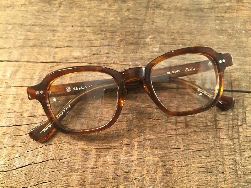 Absolute Vintage - 觉士道(Cox's Road) 方型粗框板材眼镜 - Light Brown 淡啡色 - 眼镜/眼镜框 - 纸 