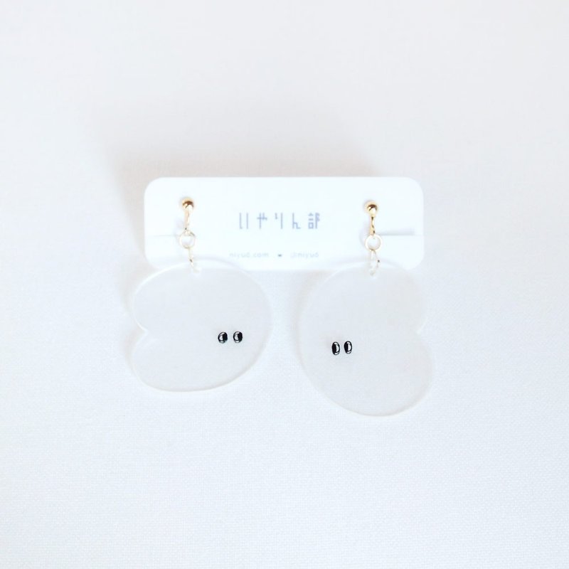 耳环-组 透視 二 - 耳环/耳夹 - 塑料 透明