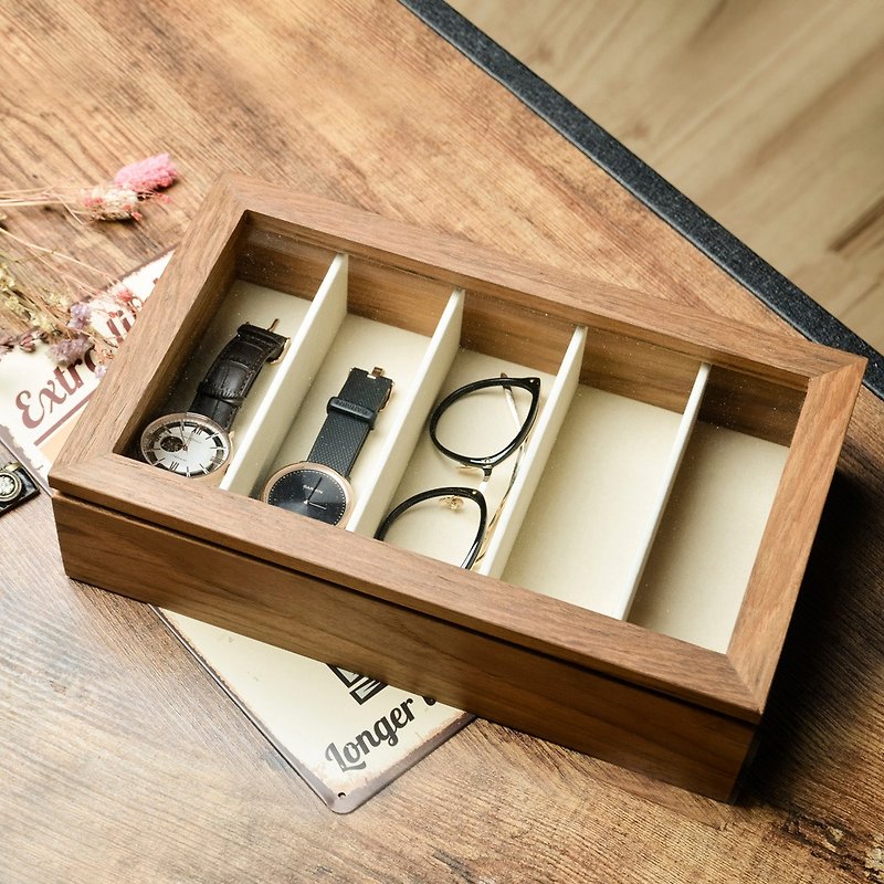 【眼镜手表盒】眼镜盒 手表收纳盒 手表盒 手表收藏盒 木头眼镜盒 - 眼镜盒/眼镜布 - 木头 