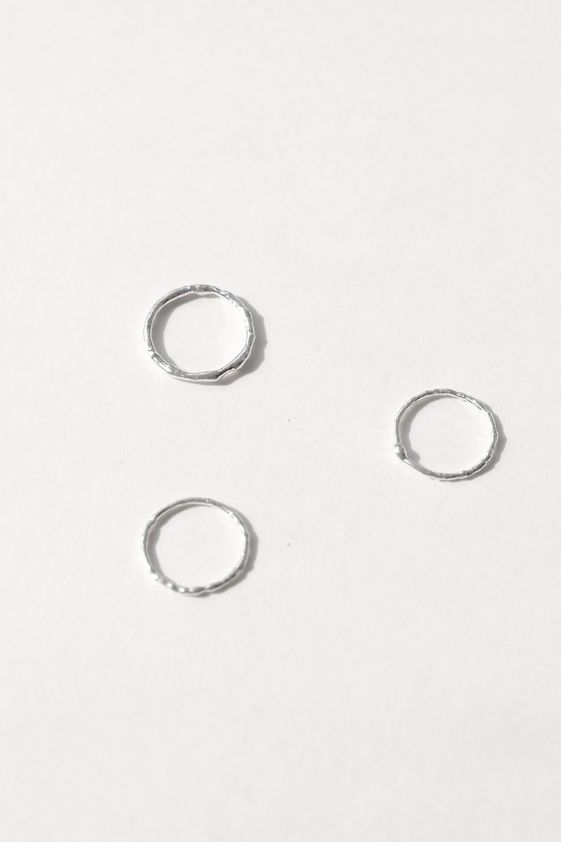 Organic Silver Ring 有机迷你银戒 - 戒指 - 纯银 银色